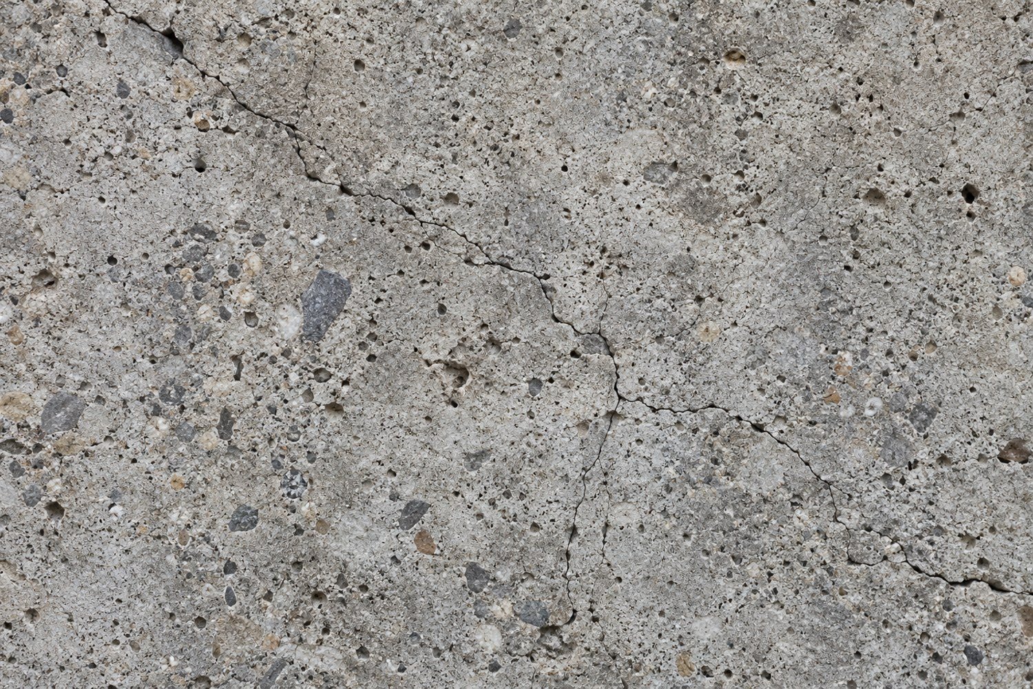 Illustrative cracked concrete surface